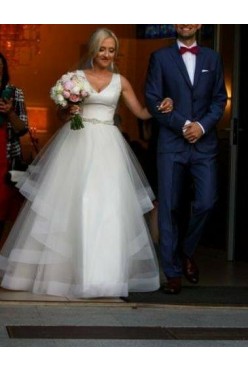 Suknia Herm's Boston z ozdobnym paskiem