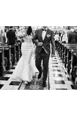 Piękna suknia ślubna marki NABLA 177 cm