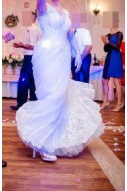 Suknia ślubna z koronką- PERLA z kolekcji 2018