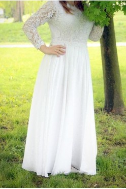 SPRZEDAM SUKNIĘ ŚLUBNĄ SZYTĄ NA MIARĘ/ ROZMIAR 38/40