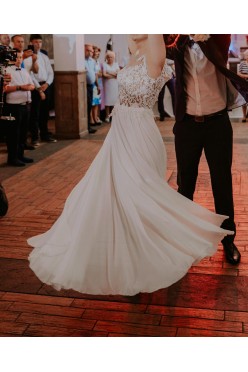 Suknia ślubna - muślinowy dół