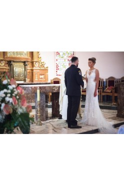 Suknia ślubna Lillian West 6486 roz. 38 wzrost 175 + 5cm