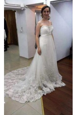 NIEUŻYWANA suknia ślubna w stylu EMPIRE - okazja!