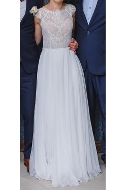 Delikatna suknia ślubna Anna KaraTHEA nude