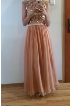 Suknia balowa apricot