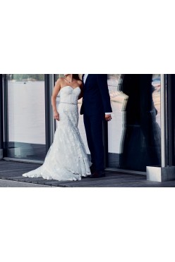 Przepiękna suknia ślubna z dodatkami. Boho