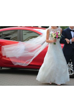 Suknia ślubna Famosa Madonna XS/S koronka hiszpańska