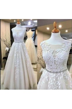 Suknia ślubna Listki włoska koronka