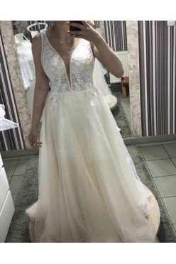 Suknia ślubna, włoska kolekcja 2019, boho