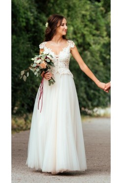 Rustykalna suknia ślubna Papilio 1746 rozmiar 34/36