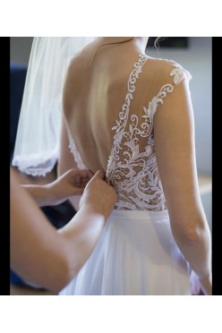 Suknia ślubna z koronką Gala Angelika 2018