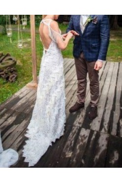 Suknia ślubna boho r. XS