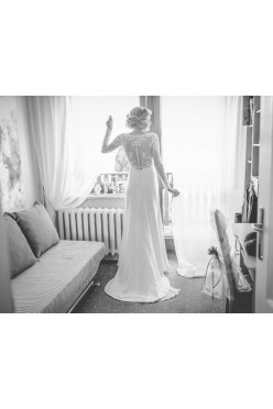 Herm’s Bridal, Albane, ivory, długi rękaw, boho