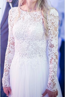 Koronkowa suknia ślubna