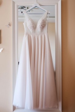 Suknia SABE Pia kolor szampański rozm 38 duży biust litera A