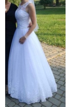 Zjawiskowa suknia ślubna r. 34+Gratis krótka na poprawiny