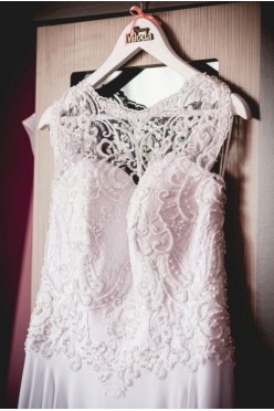 Piękna suknia ślubna + gratis welon i podwiązka