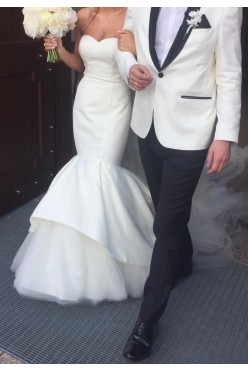 Suknia ślubna Justin Alexander*rybka + tren + welon