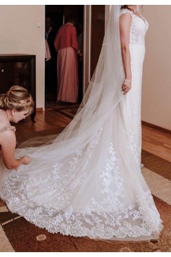 Suknia ślubna, rybka, rozmiar 36