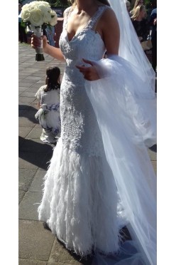 Sukienka rybka pióra