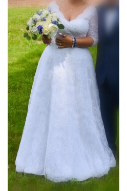 Suknia ślubna koronkowa rozm 40 42 44