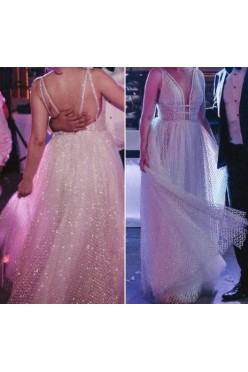 Błyszcząca suknia slubna w stylu glamour Carrie Mistrelli