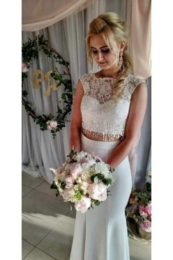 Suknia ślubna komplet 2 częściowy Oksana Mukha rybka