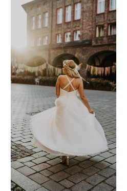 Piękna i zwiewna BOHO Suknia Ślubna r. 36/38!!!