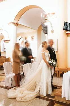Suknia Ślubna Agnieszka Światły tiffany 36/s