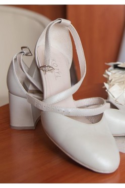Buty KOTYL 663 Perła Beż – Taneczne czółenka, ślubne
