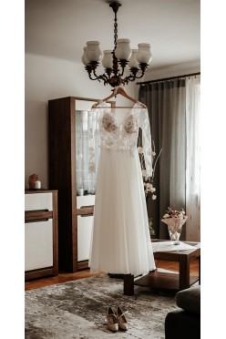 SUKNIA ŚLUBNA - roz 34 - XS