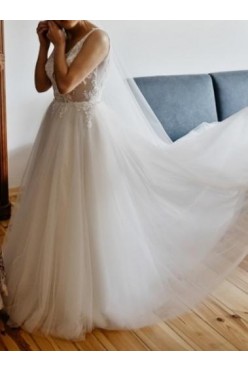 Suknia ślubna rozmiar 38 Herm's Bridal + długi welon gratis!