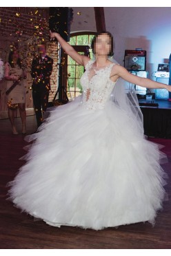 Przepiękna suknia ślubna Agora 18-12, wzrost 162+8cm