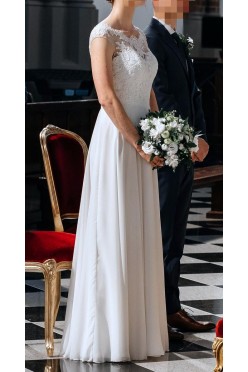Suknia ślubna - rozmiar 36, wzrost ok 170cm