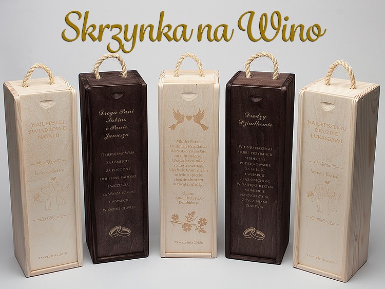 Skrzynka na Wino - Podziękowania dla Rodziców