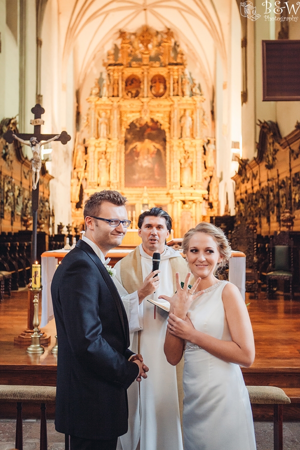 Kacper Ruciński na ślubie, kościół, slubnaglowie