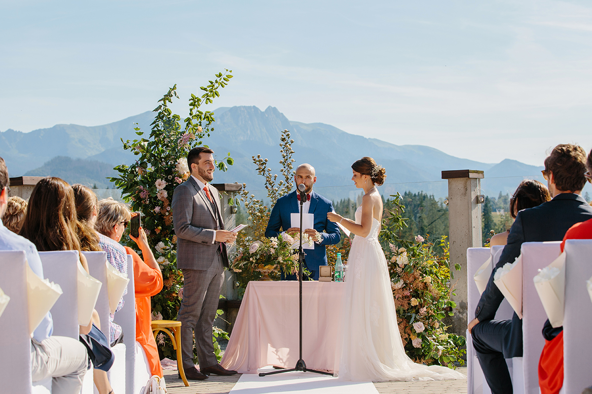 Ślub Plenerowy z widokiem na Tatry, Fotografia: KARETTA.PL​ slubnaglowie.pl