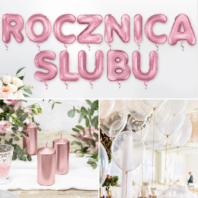 dekoracje na rocznicę slubu slubnaglowie.pl