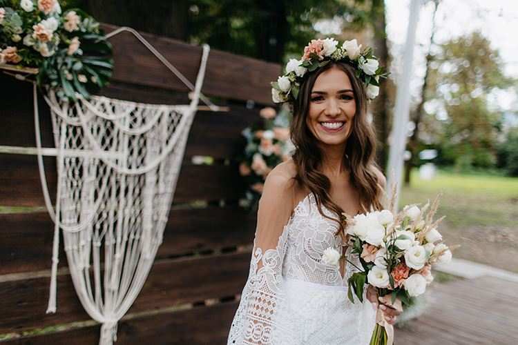 boho bride panna mloda bukiet wianek slubnaglowie.pl