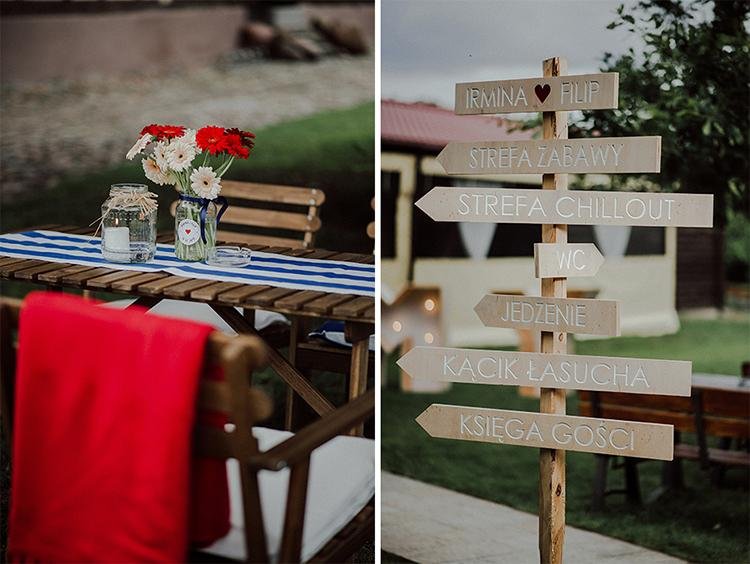 Rustykalny ślub w stylu lat 50 - tych